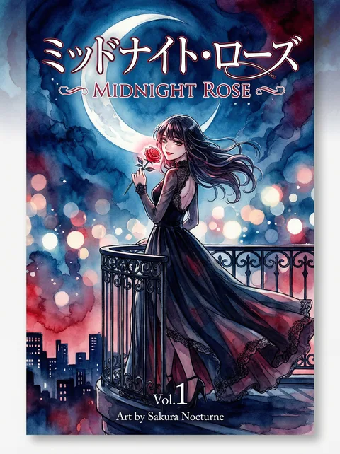 蛙趣漫画 - 新作漫画《午夜玫瑰》封面